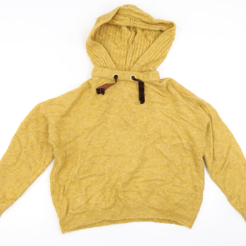 Matalan Womens Yellow   Pullover Hoodie Size M