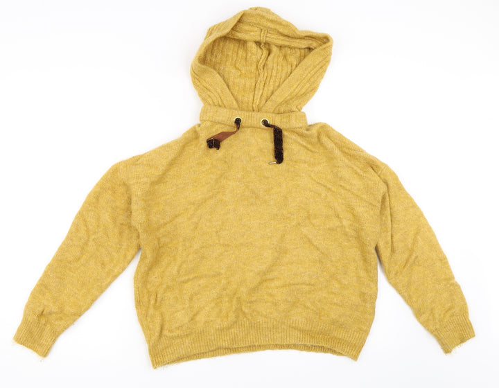 Matalan Womens Yellow Pullover Hoodie Size M