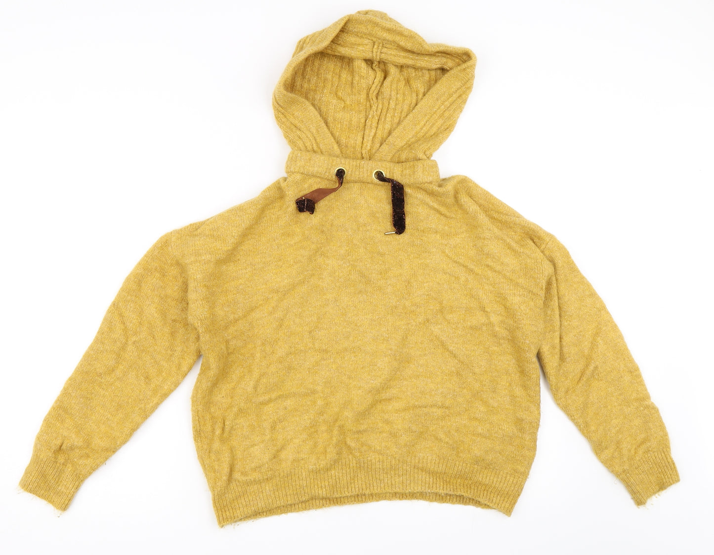 Matalan Womens Yellow   Pullover Hoodie Size M