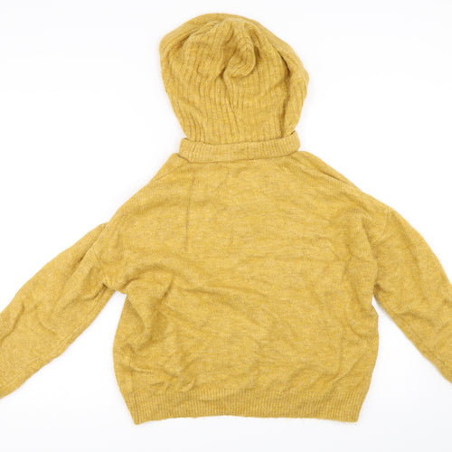 Matalan Womens Yellow   Pullover Hoodie Size M