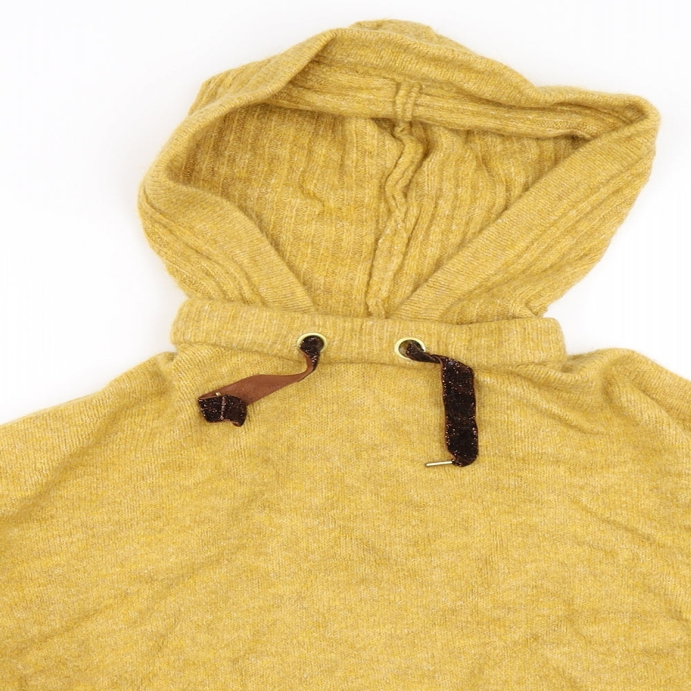 Matalan Womens Yellow   Pullover Hoodie Size M