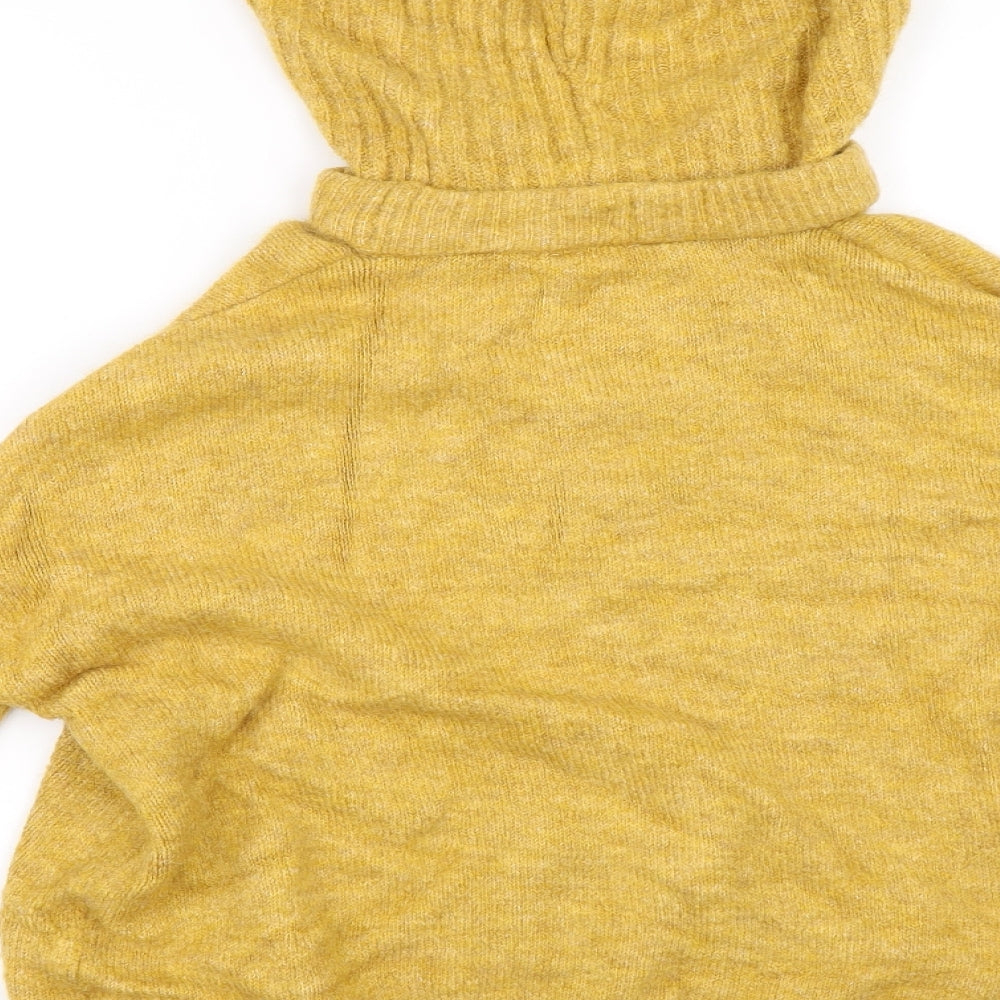 Matalan Womens Yellow   Pullover Hoodie Size M