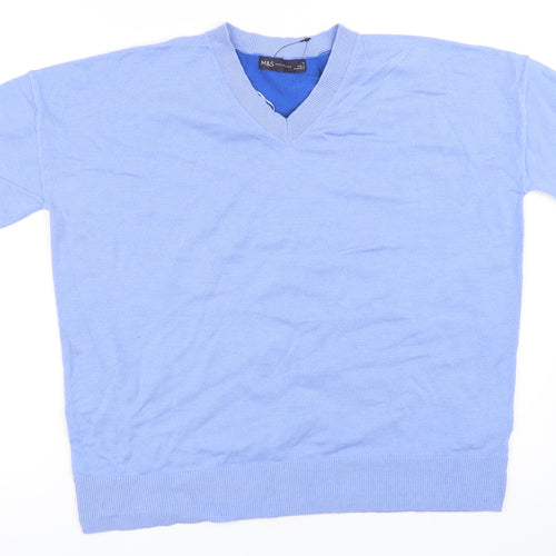 Marks and Spencer Womens Blue   Pullover Jumper Size 12