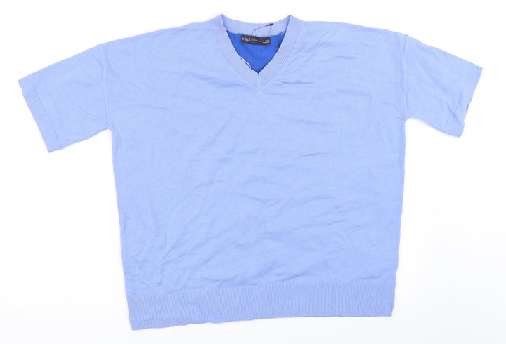 Marks and Spencer Womens Blue Pullover Jumper Size 12