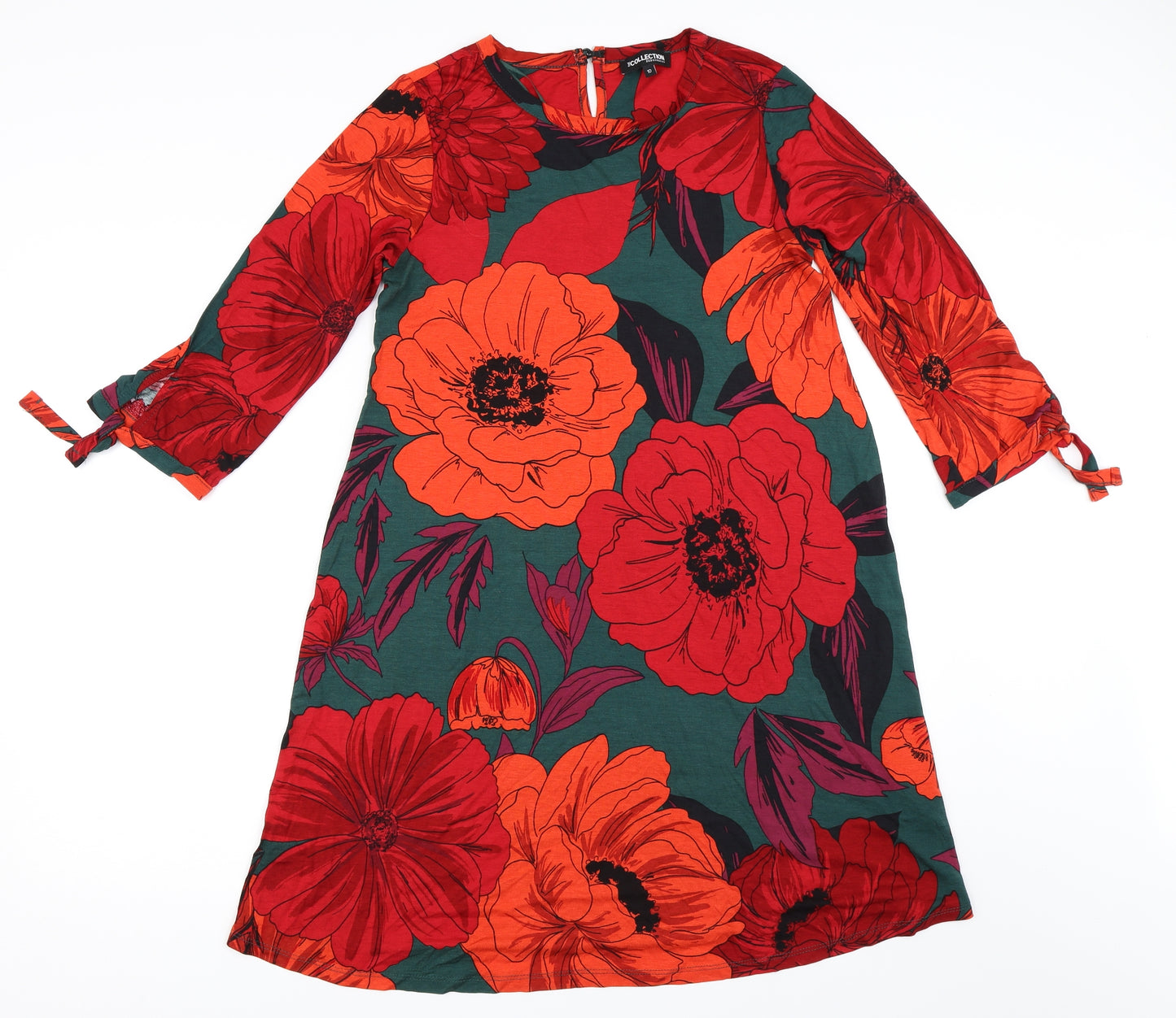 Debenhams Womens Red Floral  Trapeze & Swing  Size 10