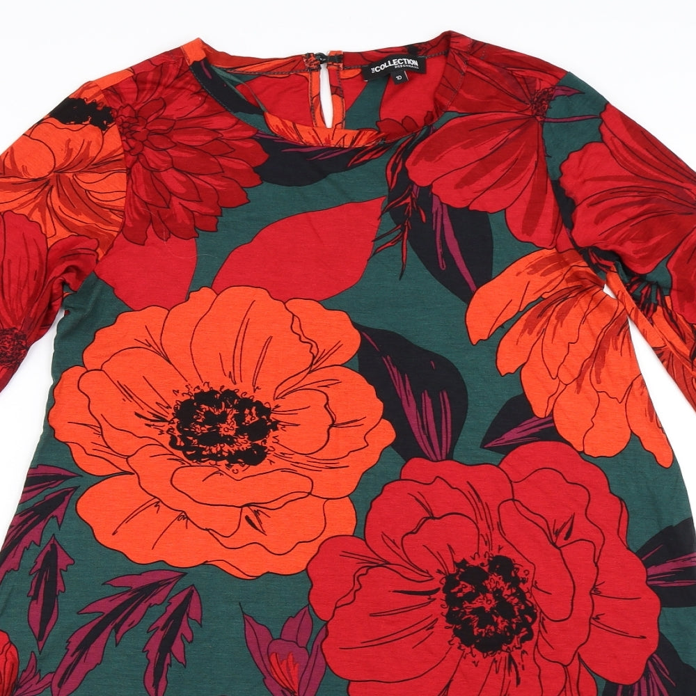 Debenhams Womens Red Floral  Trapeze & Swing  Size 10
