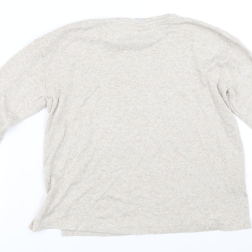 Zara Girls Beige   Pullover Jumper Size 10 Years