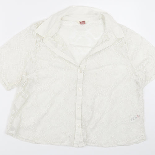 Matalan Womens White   Basic Button-Up Size 18