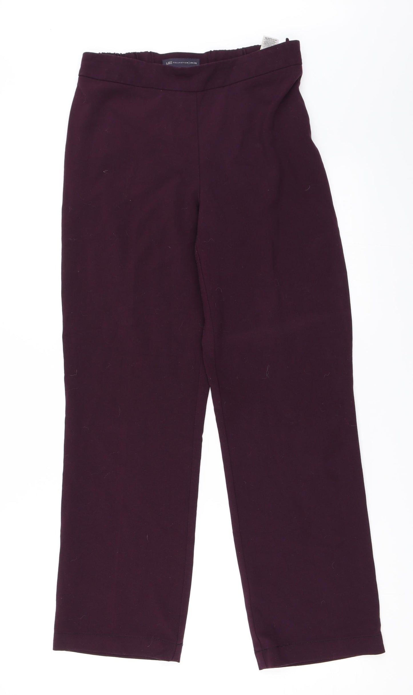 Marks and Spencer Womens Purple   Trousers  Size 8 L28 in