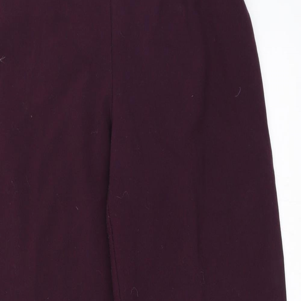 Marks and Spencer Womens Purple   Trousers  Size 8 L28 in