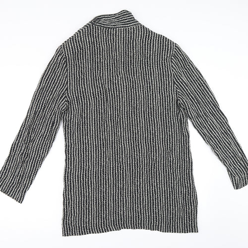 Dorchena Womens Black   Basic Button-Up Size 16