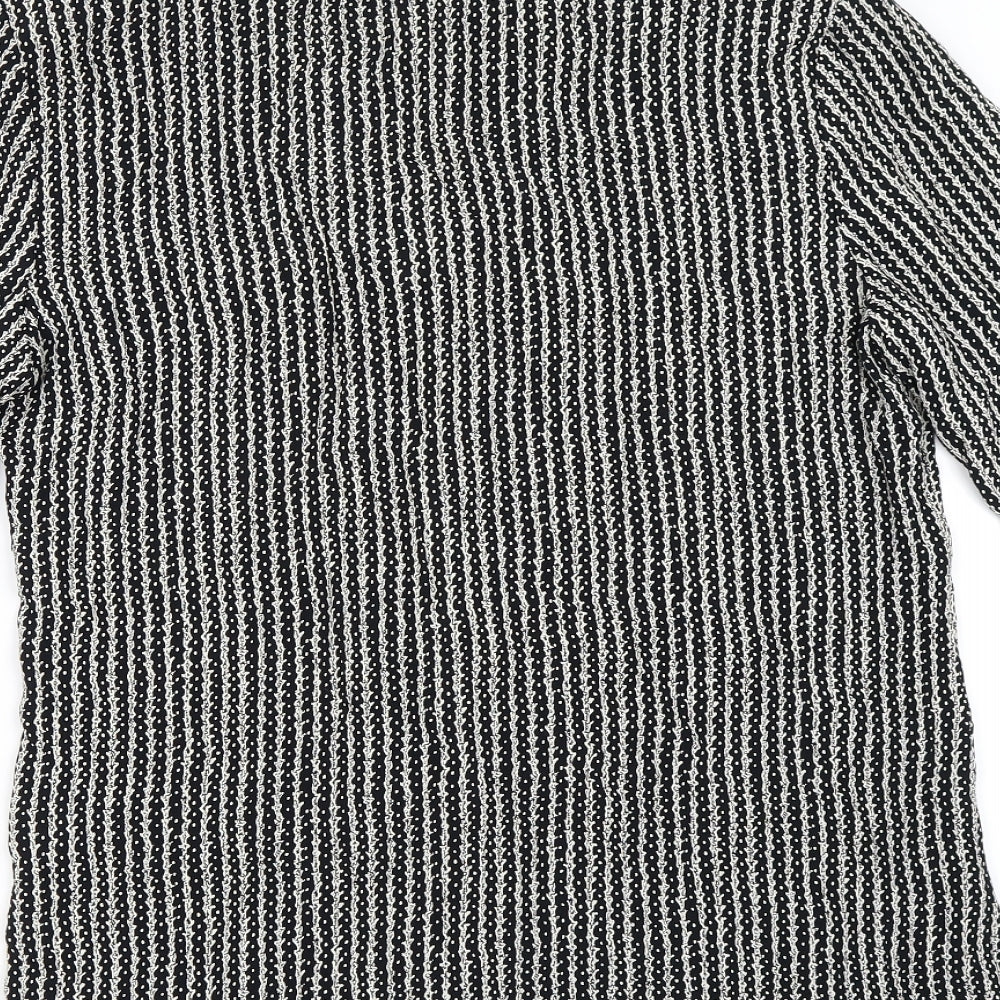 Dorchena Womens Black   Basic Button-Up Size 16