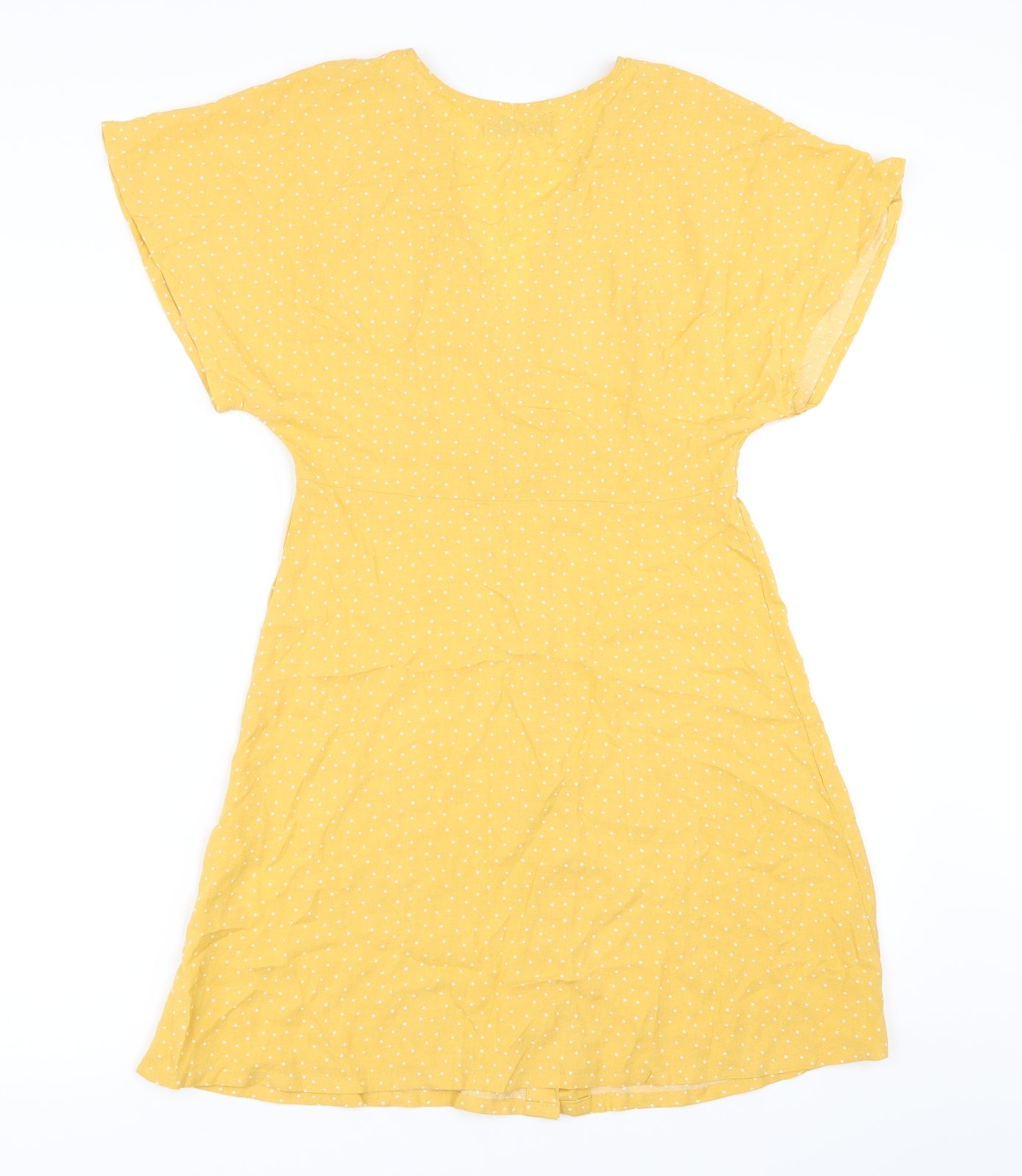 Pull&Bear Womens Yellow   Fit & Flare  Size S