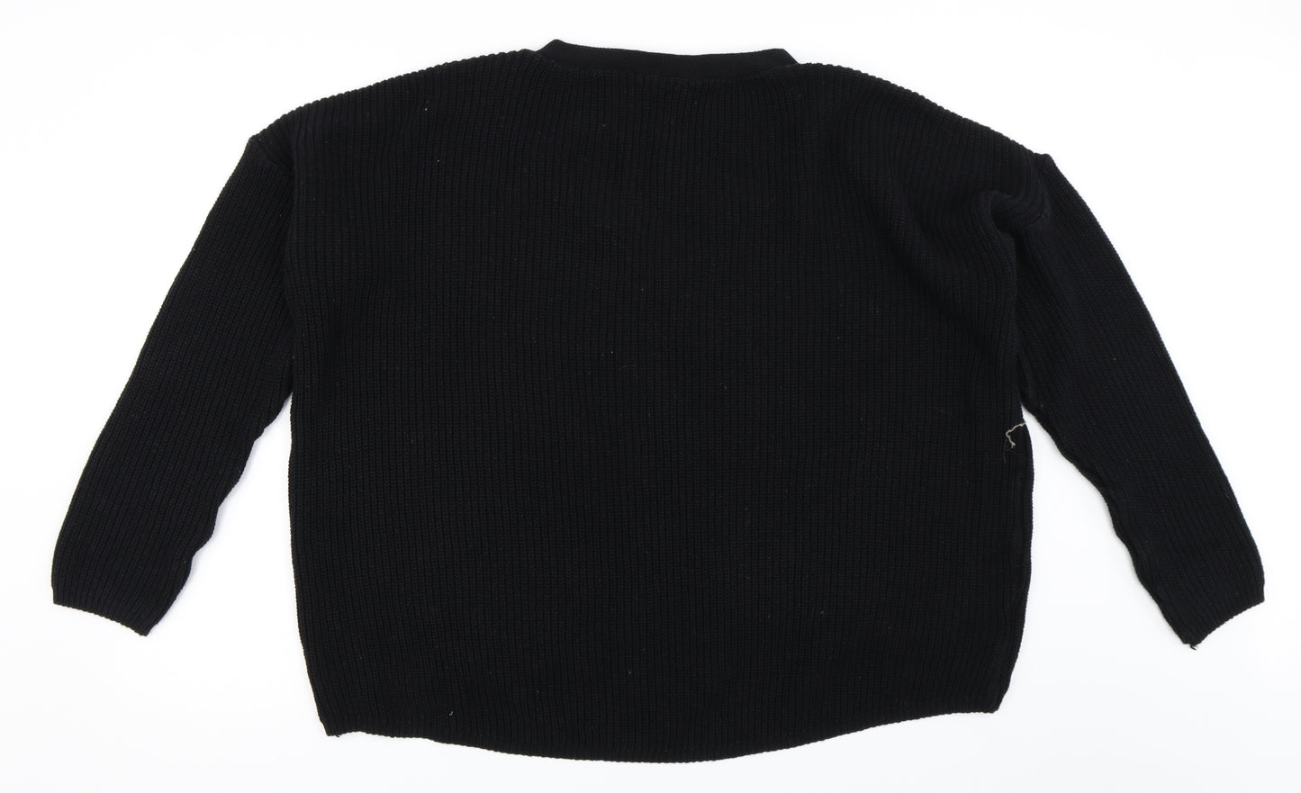 Boohoo Womens Black   Pullover Jumper Size M