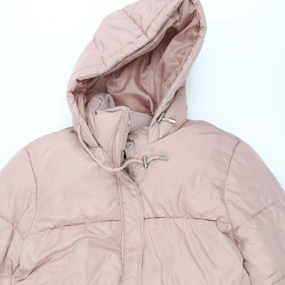 Dorothy Perkins Womens Pink   Puffer Jacket Coat Size 14