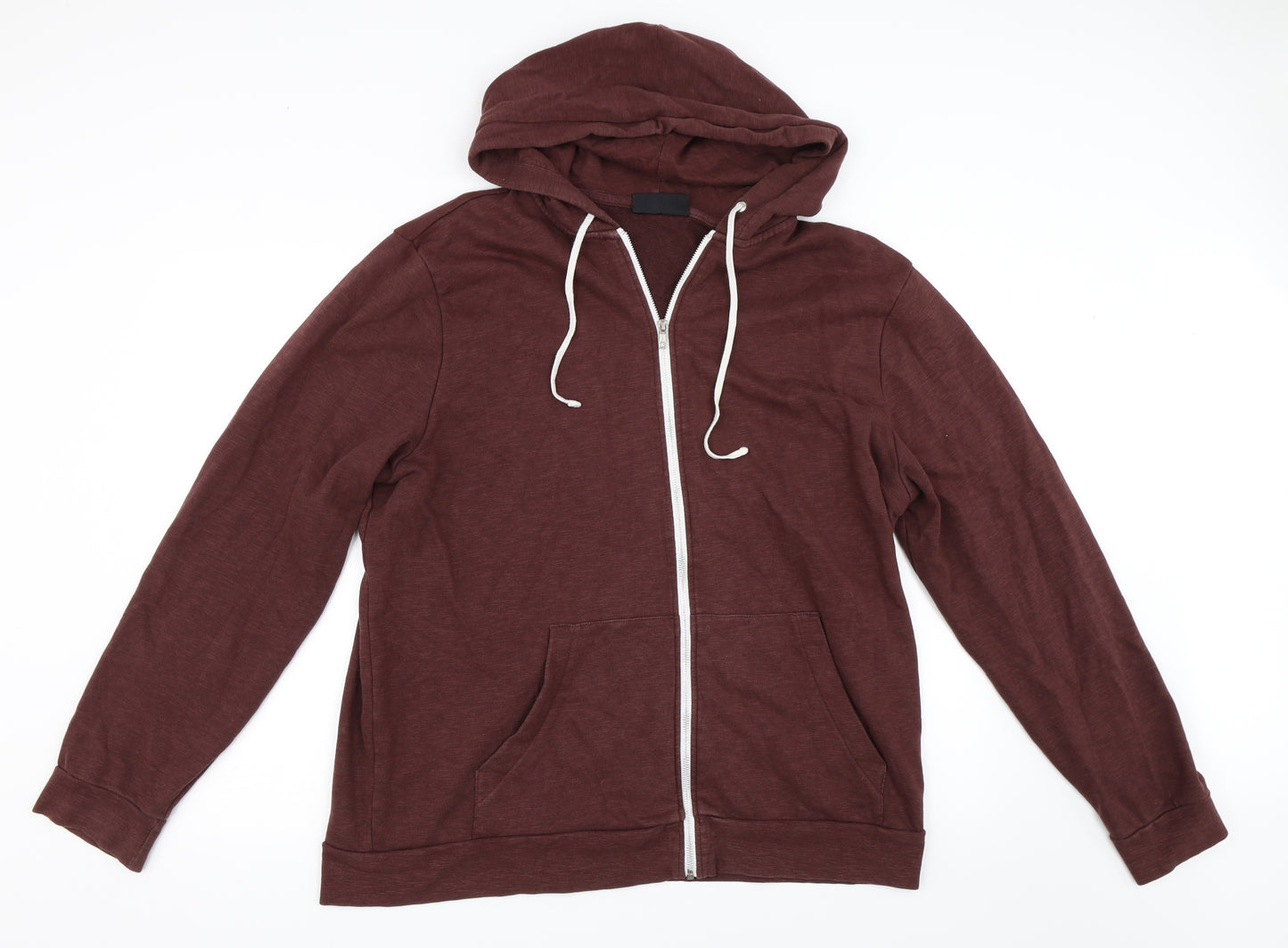 H&M Mens Brown   Full Zip Hoodie Size XL