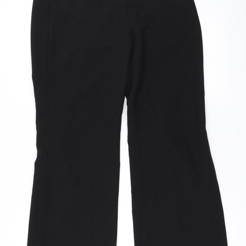 F&F Womens Black   Trousers  Size 12 L28 in