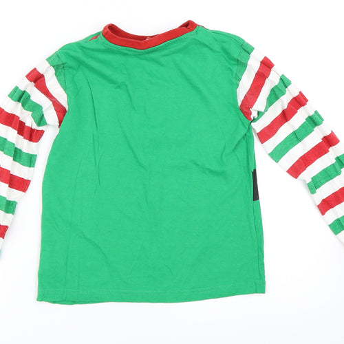 Preworn Boys Green   Pullover Sweatshirt Size 13-14 Years  - christmas elf
