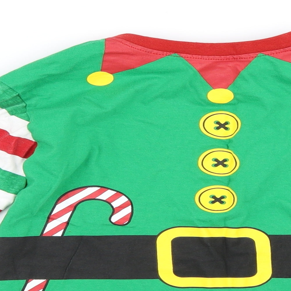 Preworn Boys Green   Pullover Sweatshirt Size 13-14 Years  - christmas elf
