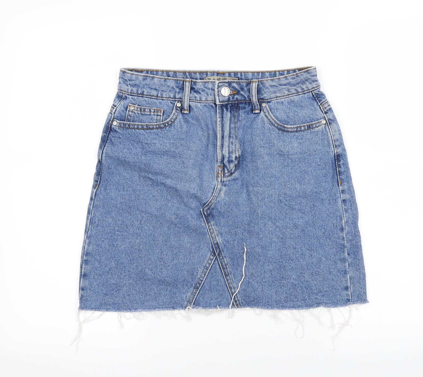Denim Co. Womens Blue  Denim Straight & Pencil Skirt Size 8