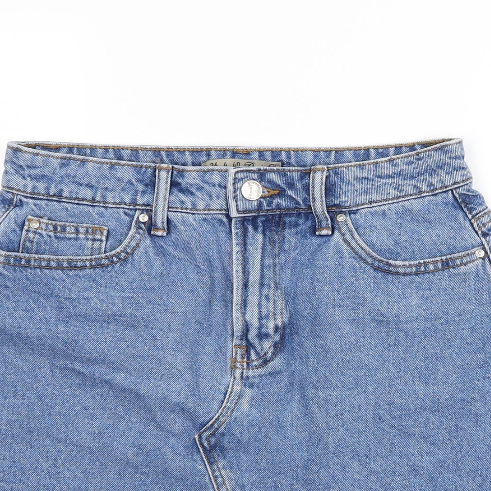 Denim Co. Womens Blue  Denim Straight & Pencil Skirt Size 8