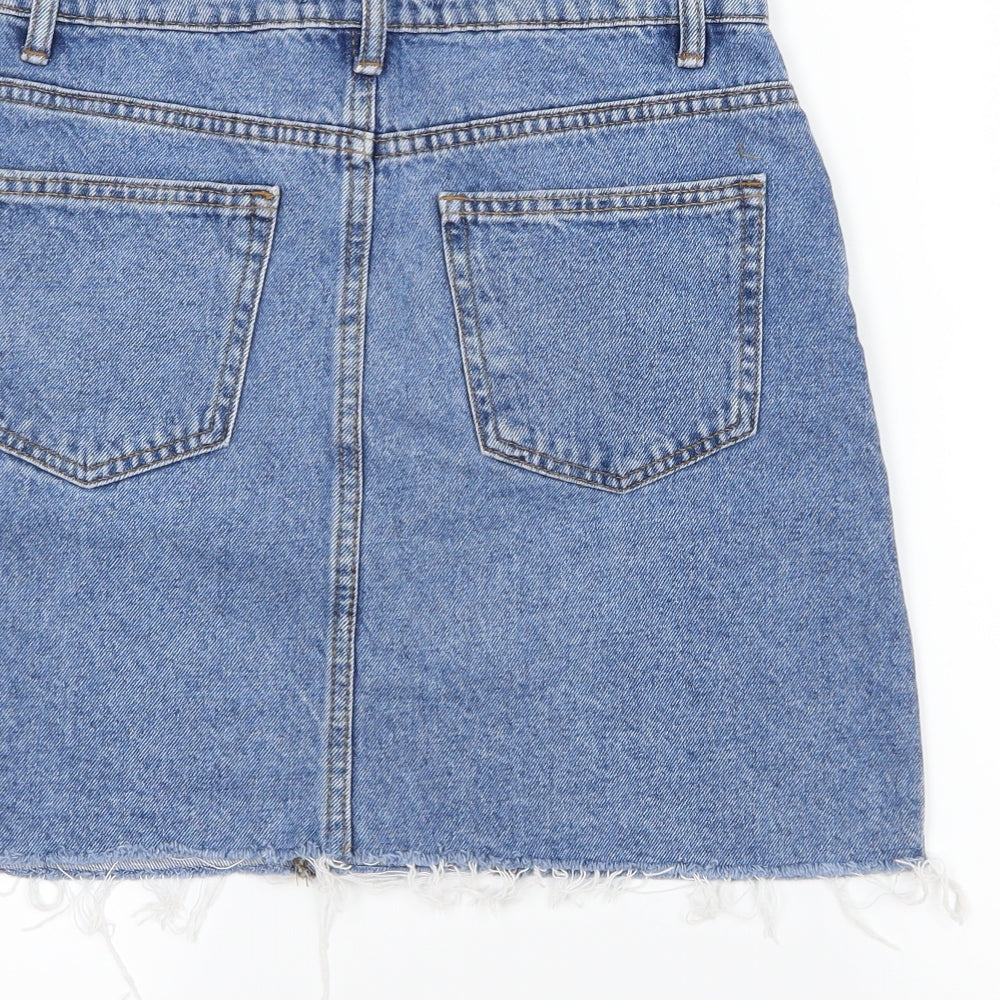 Denim Co. Womens Blue  Denim Straight & Pencil Skirt Size 8