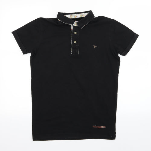 Fabregas Mens Black    Polo Size M