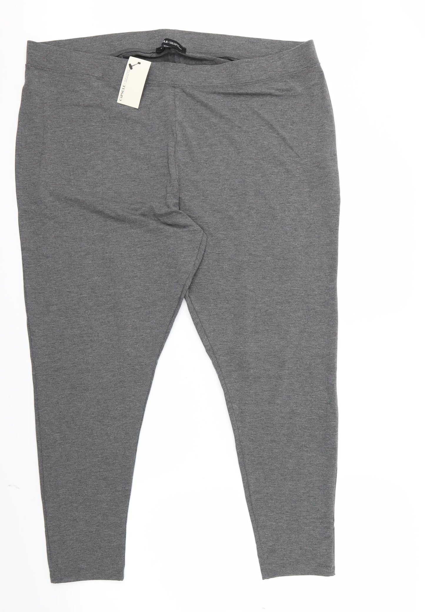 Capsule Womens Grey   Capri Leggings Size 26 L25.5 in
