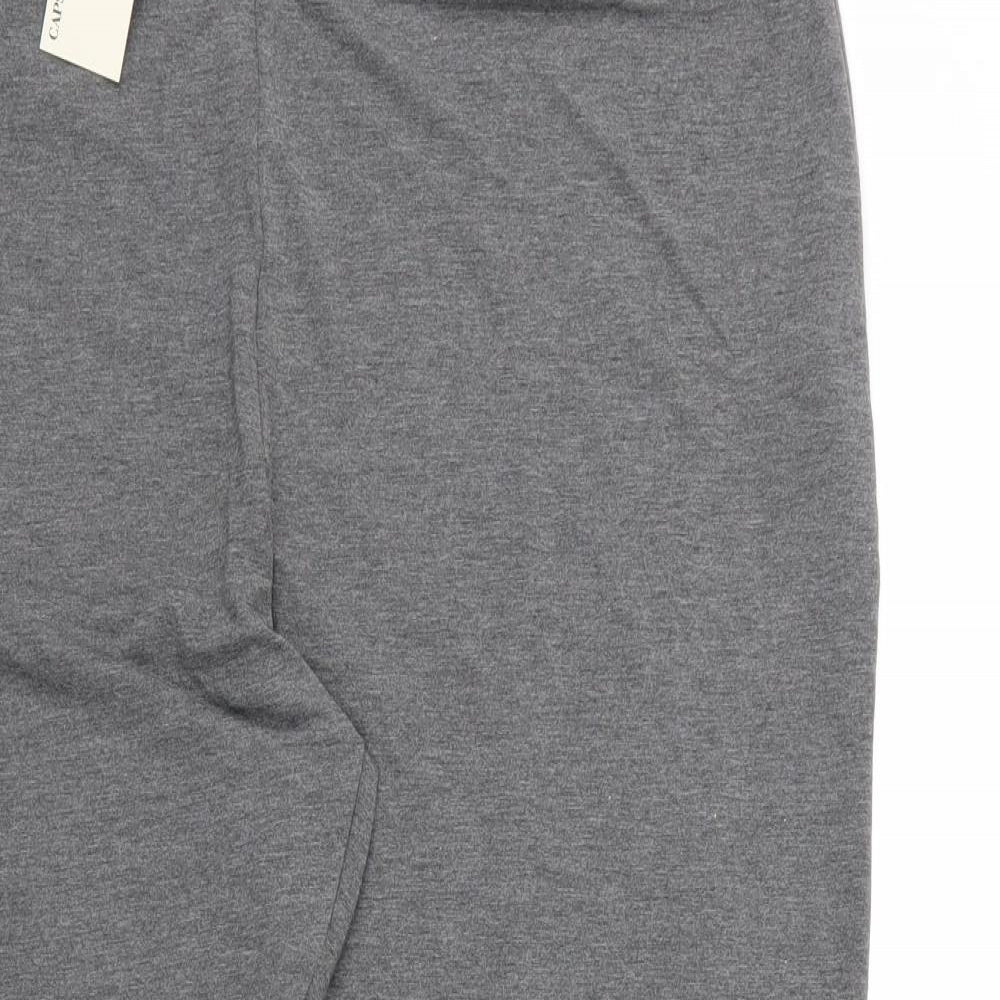 Capsule Womens Grey   Capri Leggings Size 26 L25.5 in