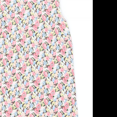 Blue Chameleon Womens Pink Floral  Shirt Dress  Size 14