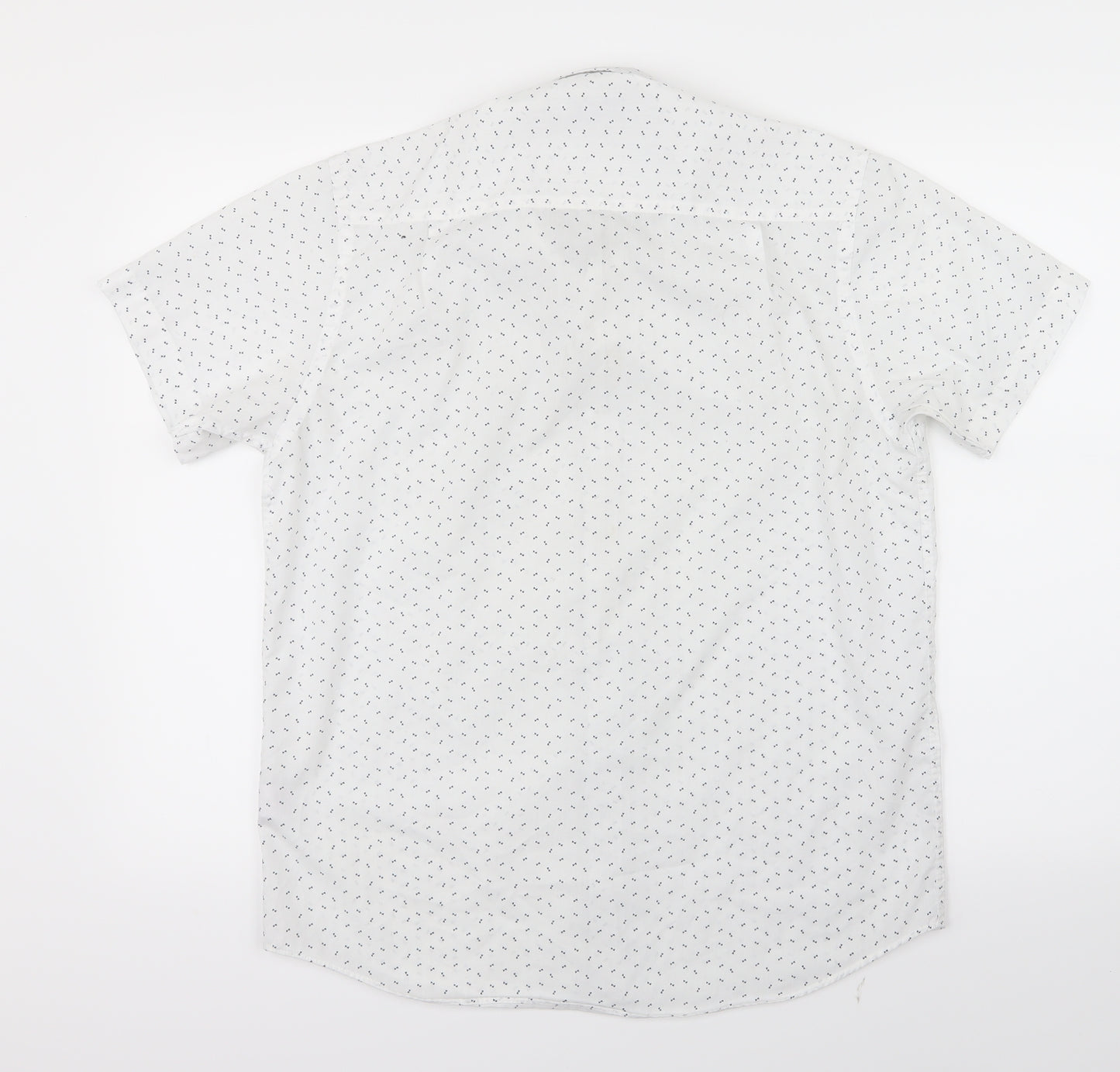 Cedar Wood State Mens White Geometric   Button-Up Size M