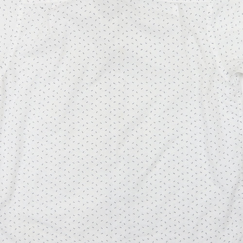 Cedar Wood State Mens White Geometric   Button-Up Size M