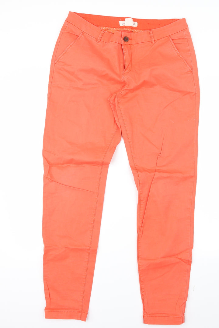 H&M Womens Pink Trousers Size 10 L30.5 in