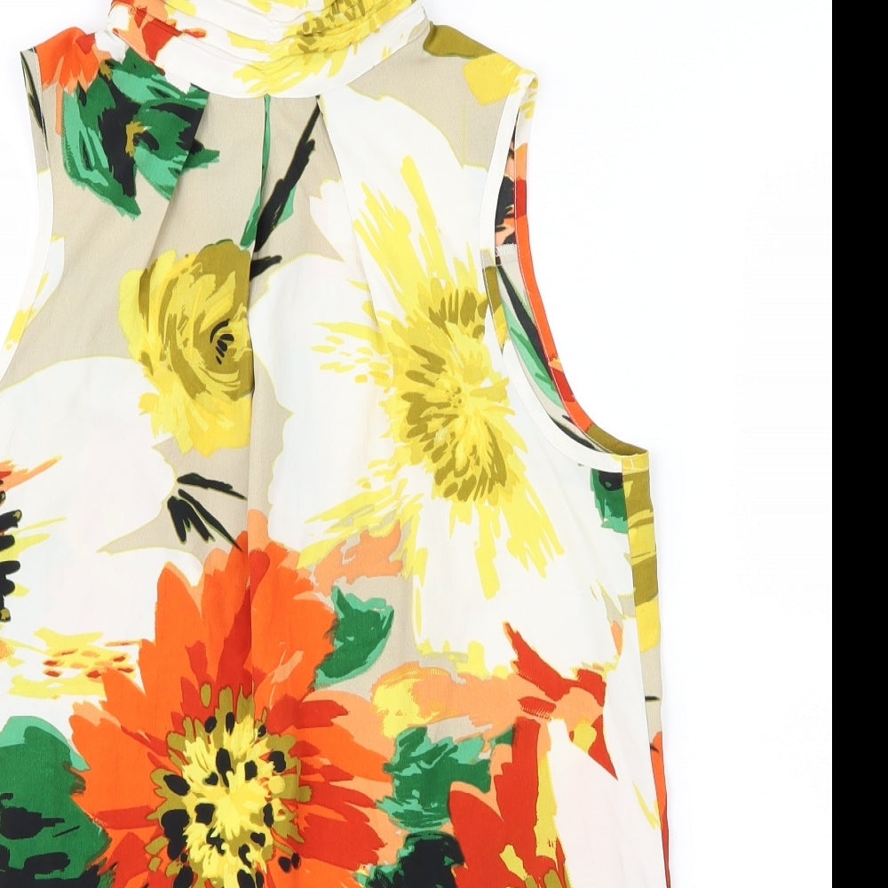 NEXT Womens Red Floral  Basic Blouse Size 10