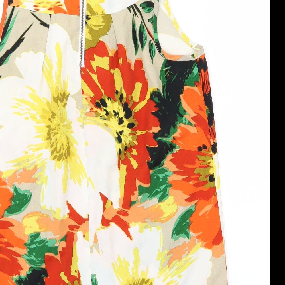 NEXT Womens Red Floral  Basic Blouse Size 10