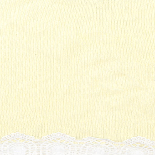 Topshop Womens Yellow  Knit Pullover Jumper Size 8