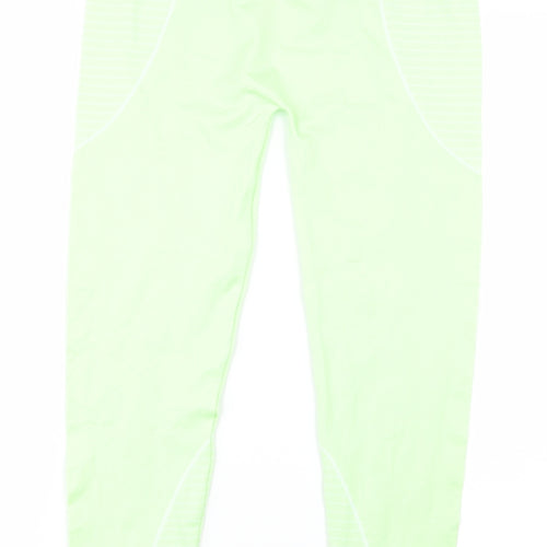 Missguided Womens Green   Capri Leggings Size 10 L24.5 in