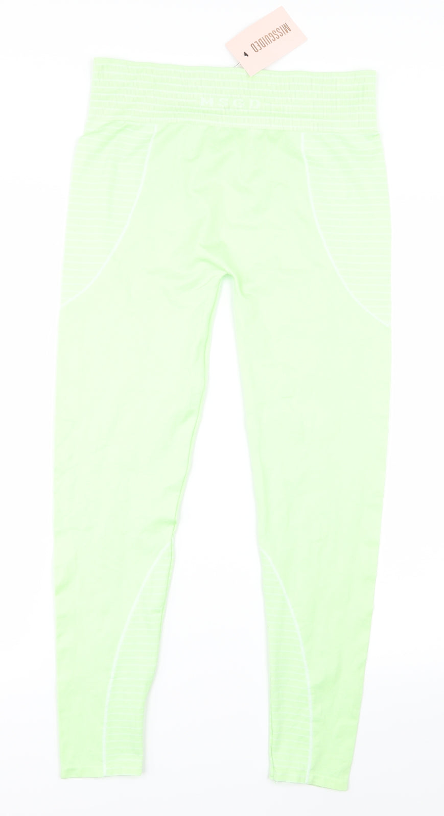 Missguided Womens Green   Capri Leggings Size 10 L24.5 in