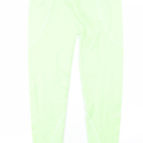Missguided Womens Green   Capri Leggings Size 10 L24.5 in