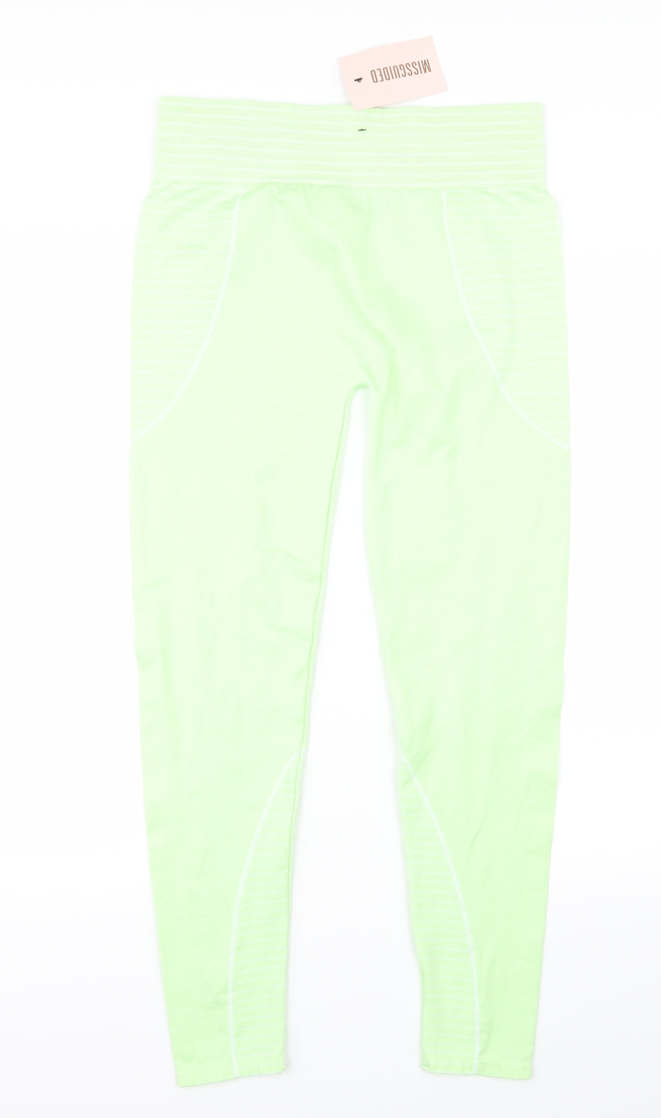 Missguided Womens Green   Capri Leggings Size 10 L24.5 in