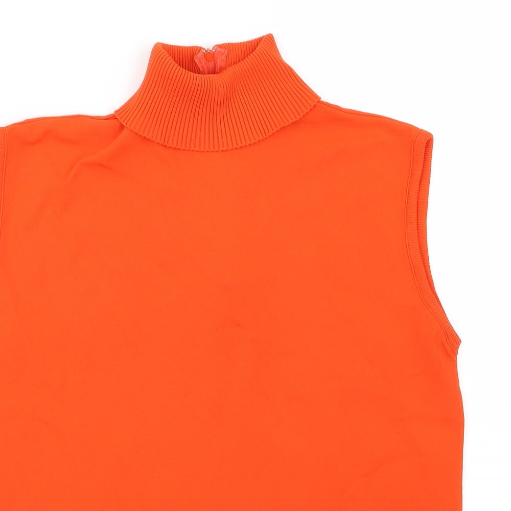 Preworn Womens Orange   Basic T-Shirt Size 6