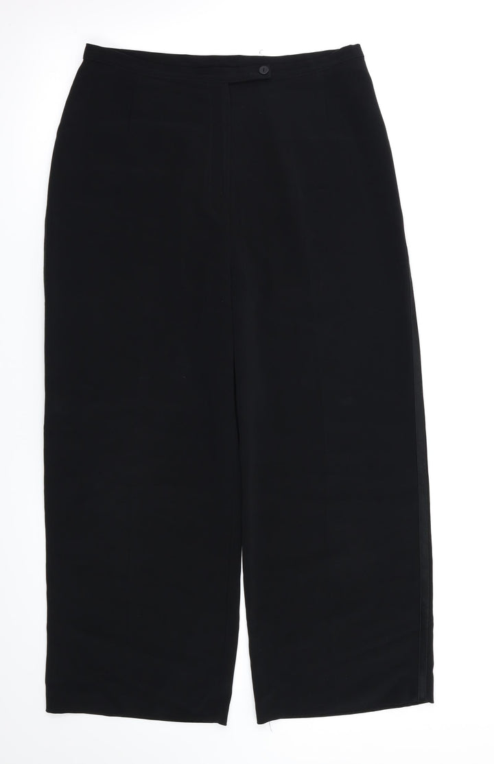 next  Womens Black   Trousers  Size 12 L23 in