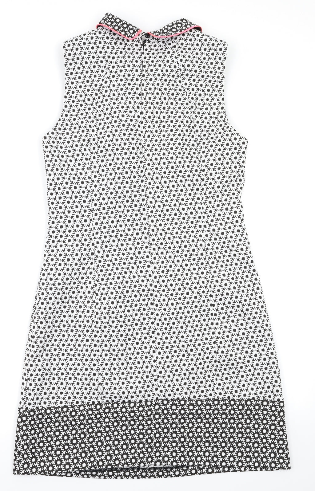 Miss Selfridge Womens White Floral  A-Line  Size 10