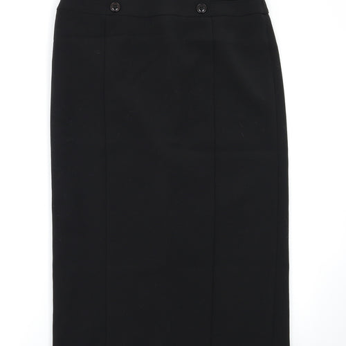 Wallis Womens Black   A-Line Skirt Size 10