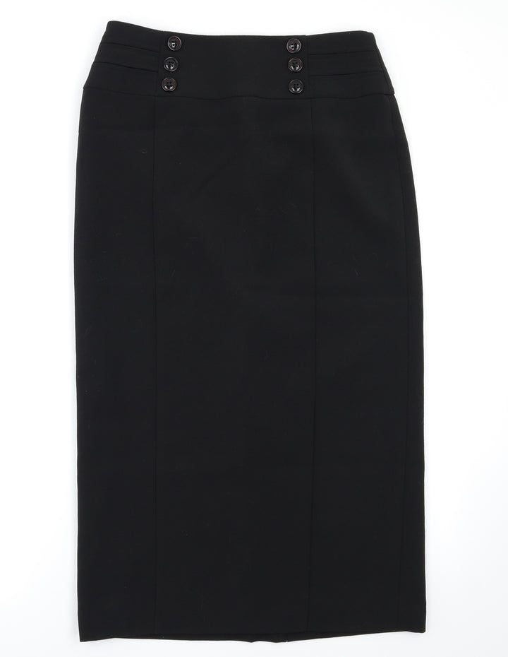Wallis Womens Black A-Line Skirt Size 10