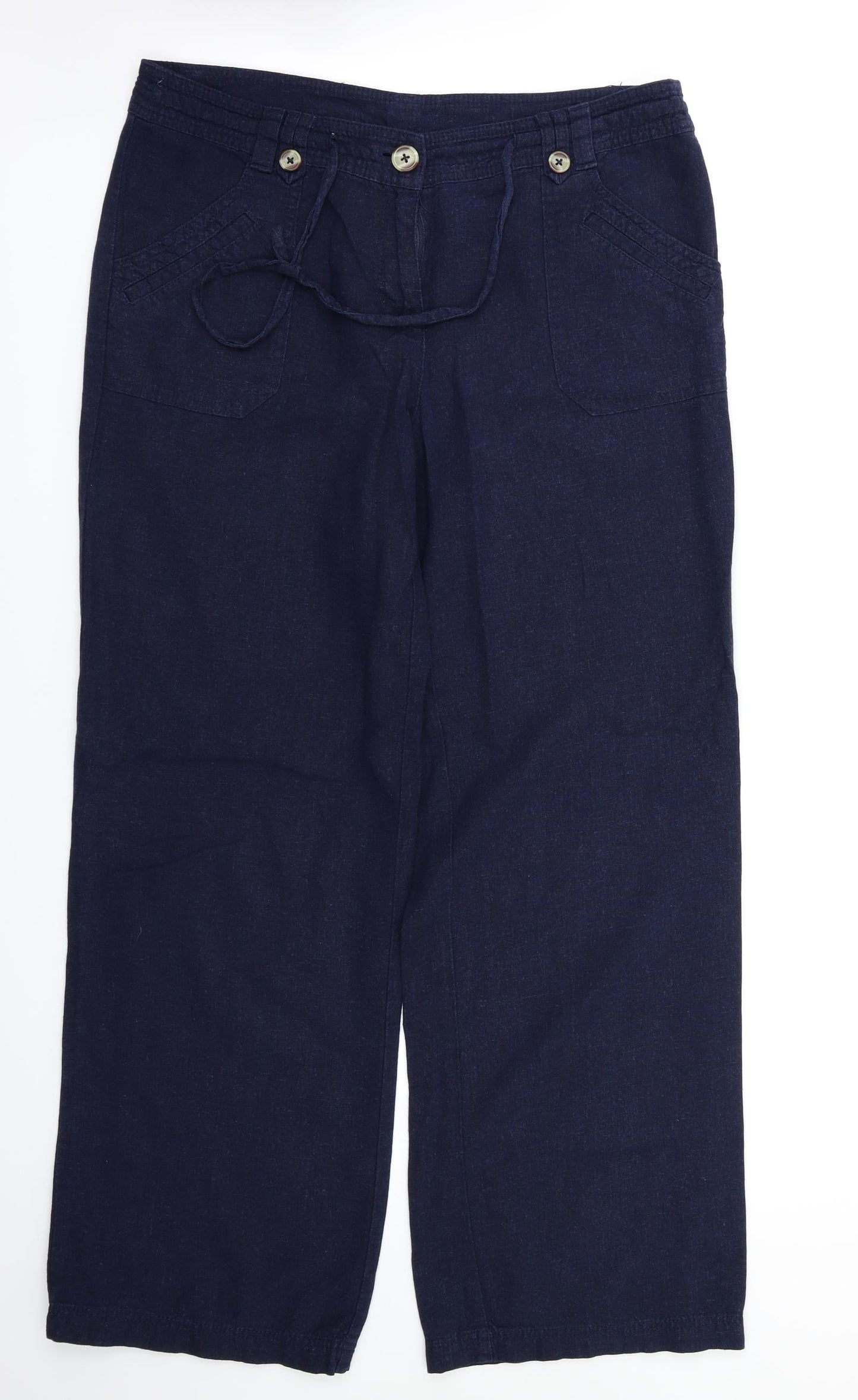 Debenhams Womens Blue   Trousers  Size 12 L30 in