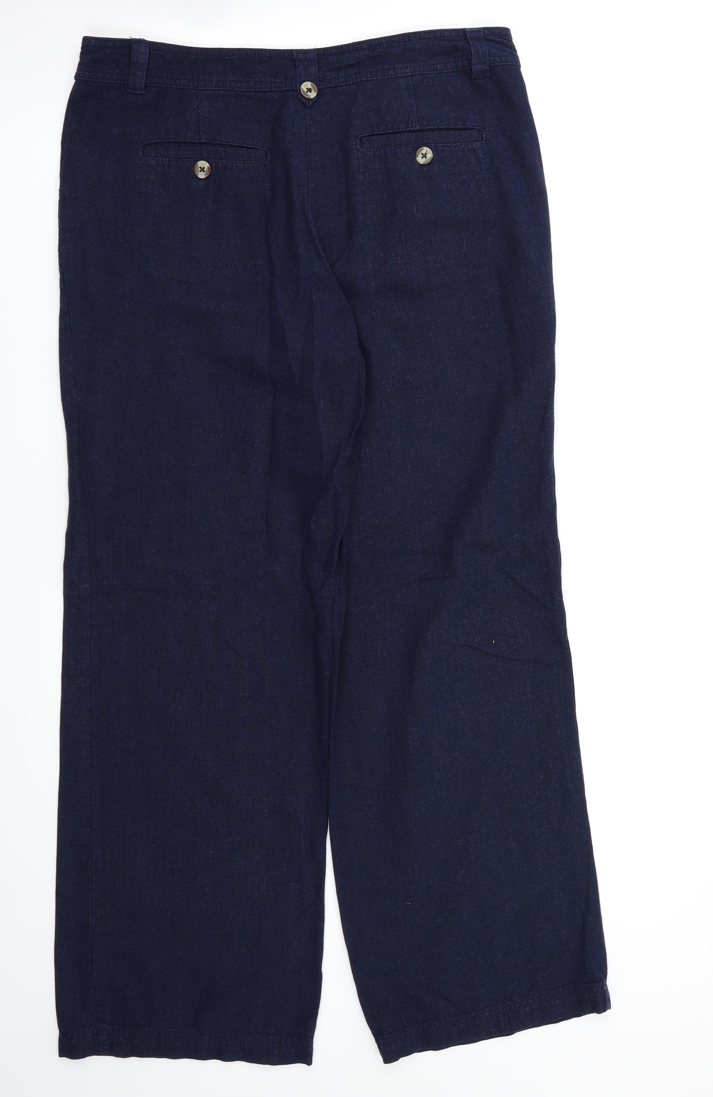 Debenhams Womens Blue   Trousers  Size 12 L30 in