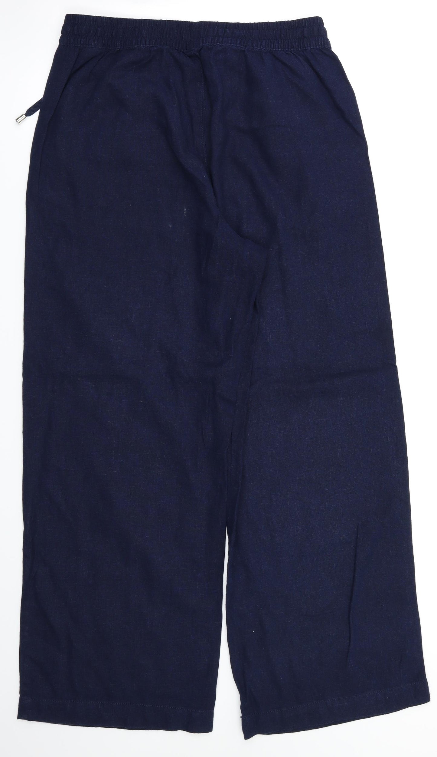 M&S Womens Blue   Trousers  Size 10 L29 in - Stretch waistband