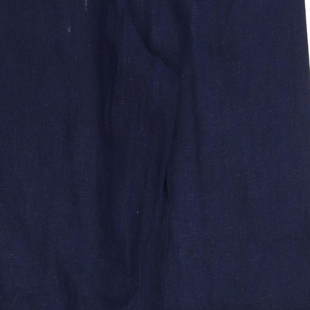 M&S Womens Blue   Trousers  Size 10 L29 in - Stretch waistband