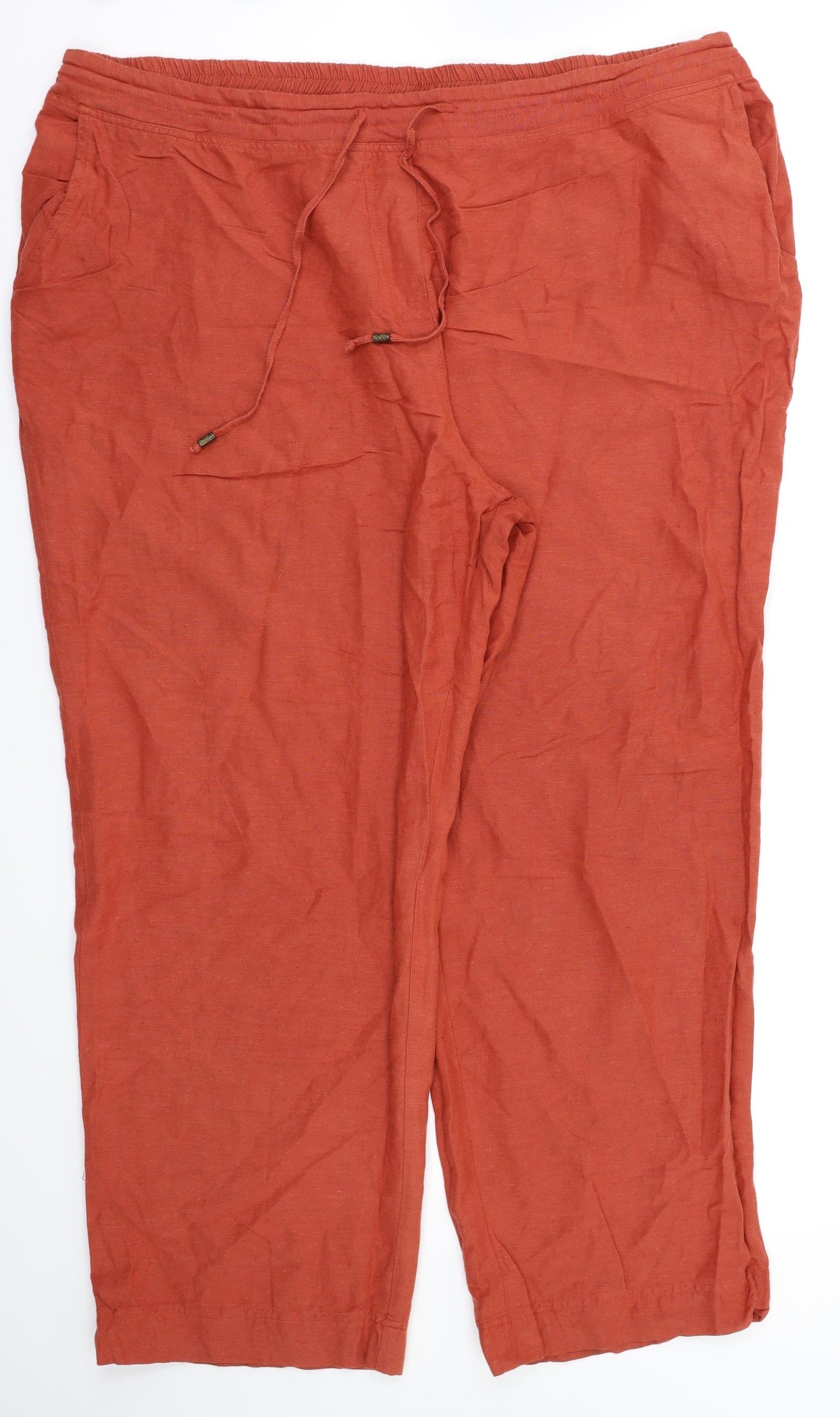 marisota Womens Red   Trousers  Size 26 L29 in - Stretch waistband